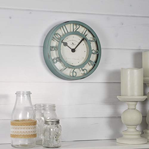 FirsTime   Co_ Sage Raised Wall Clock 8 Green
