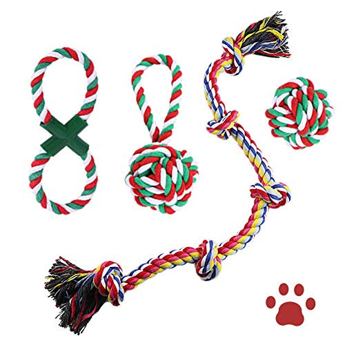 Puppy Chew Toys Dog Rope Interactive Puppy Teething Toys Tug of War for Small Medium Dogs 4 Packs Puppy Chew Toys Dog Rope Interactive Puppy Teething Toys Tug of War for Small Medium Dogs 4 Packs