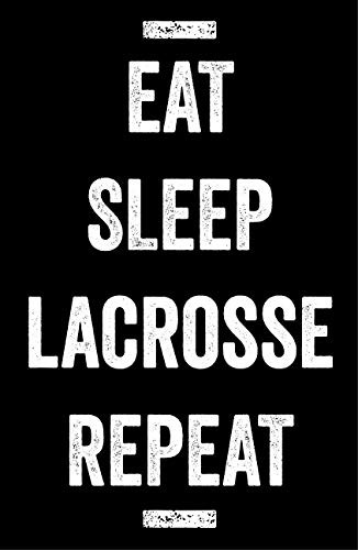 Damdekoli Eat Sleep Lacrosse Poster - 11x17 Inches