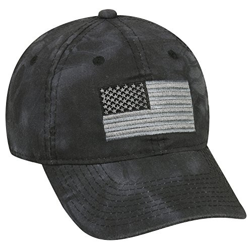 Kryptek Adjustable Closure Tonal American Flag Cap Kryptek Typhon Camo