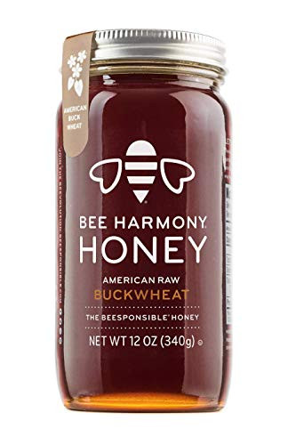 Bee Harmony American Raw Buckwheat Honey 12 Ounce