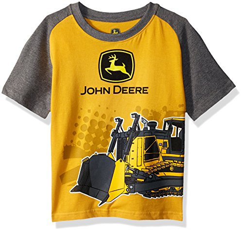 John Deere Boys Little Tee Shirt Construction Yellow 6