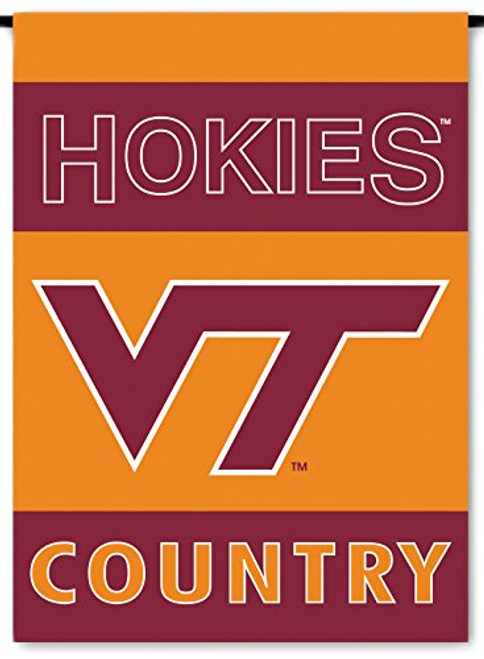 NCAA Virginia Tech Hokies 2-Sided Country Garden Flag Team Color NCAA Virginia Tech Hokies 2-Sided Country Garden Flag Team Color