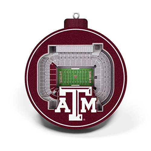YouTheFan NCAA Texas A M Aggies 3D StadiumView Ornament - Kyle Field