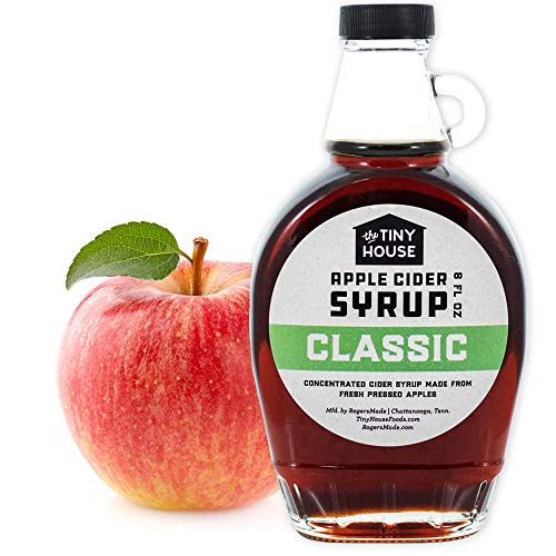 The Tiny House Classic Apple Cider Syrup  Handmade Concentrated Cider Syrup from Fresh Pressed Apples  A Perfect Breakfast Syrup   Pancake Syrup  Proudly Made in the USA  8 Ounce Bottle