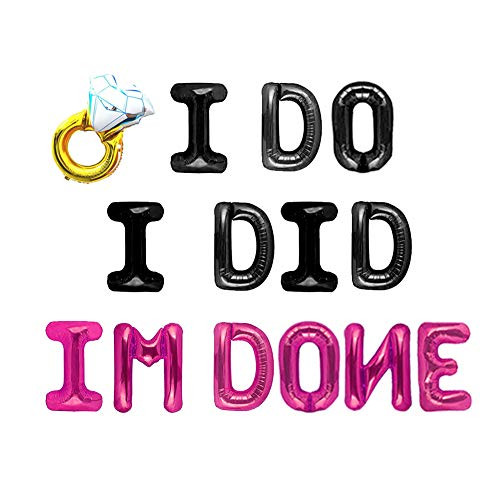 Geloar I Do I Did Im Done Balloons Divorce Party Banner Decorations Divorced AF Freedom Party Divorce Party Decorations Divorce Theme Single AF Break Up Banner Rose Red