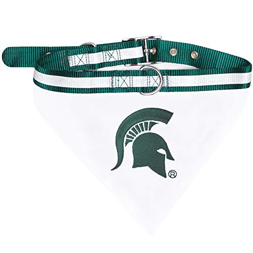 Pets First Collegiate Pet Accessories Collar Bandana Michigan State Spartans Medium Pets First Collegiate Pet Accessories Collar Bandana Michigan State Spartans Medium