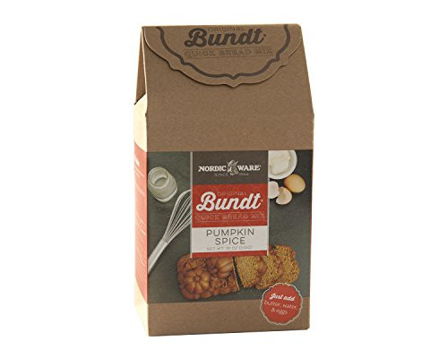 Nordic Ware Gourmet Bundt Pumpkin Spice Quickbread Mix Brown