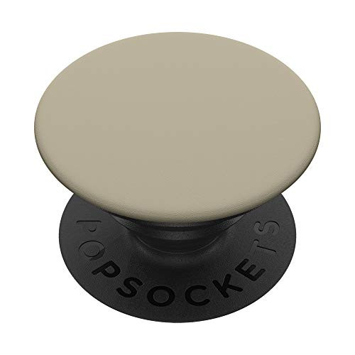 Tan - Neutral - Solid Color Series PopSockets PopGrip Swappable Grip for Phones   Tablets