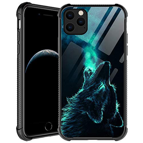 iPhone 11 CaseLonely Wolf iPhone 11 Cases for Men BoysShockproof Anti-Scratch Soft TPU Pattern Design Case for Apple iPhone 11 6_1-inch Lonely Wolf