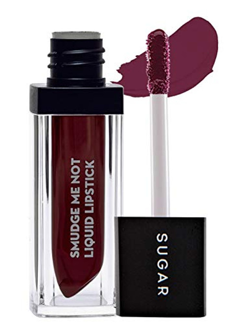 SUGAR Cosmetics Smudge Me Not Liquid Lipstick Matte Long Lasting- 17 Fiery Berry Marsala 4_5 ml SUGAR Cosmetics Smudge Me Not Liquid Lipstick Matte Long Lasting- 17 Fiery Berry Marsala 4_5 ml