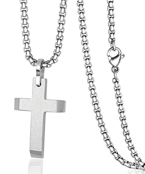 Stainless Steel Pendant Necklace Chain for Men Women with 22 Inches Rolo Chain COOLUXU Stainless Steel Pendant Necklace Chain for Men Women with 22 Inches Rolo Chain COOLUXU