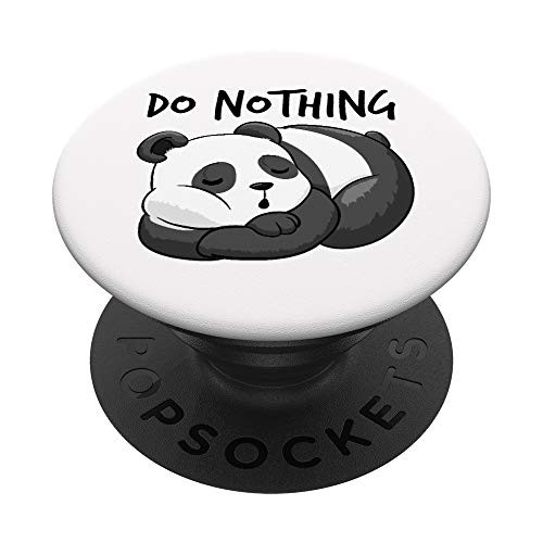 Kids Do nothing Gift sleeping panda Loafer sleep lazy PopSockets Grip and Stand for Phones and Tablets