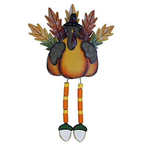 Zcaukya Thanksgiving Turkey Decoration Wooden Maple Leg Hanging Indoor Standing Tabletop Turkey Decor for Home Office Bedroom Kitchen Thanksgiving Harvest Day Decorations