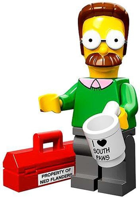Lego 71005 The Simpson Series Ned Flanders Simpson Character Minifigures Lego 71005 The Simpson Series Ned Flanders Simpson Character Minifigures