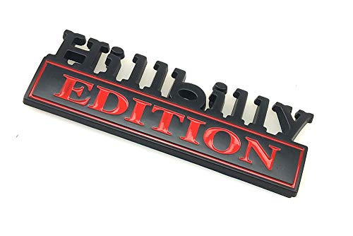 1pc Hillbilly Edition Emblems 3D Letter Badge Sticker Decal for GMC Chevy Car Truck Black Red 1pc Hillbilly Edition Emblems 3D Letter Badge Sticker Decal for GMC Chevy Car Truck Black Red