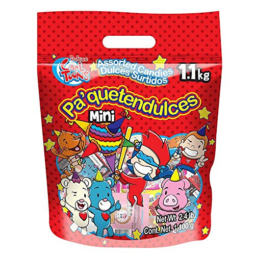 Cool Toons Paquetendulces Mini Assorted Hard Candy Lollipop Assorted Flavors