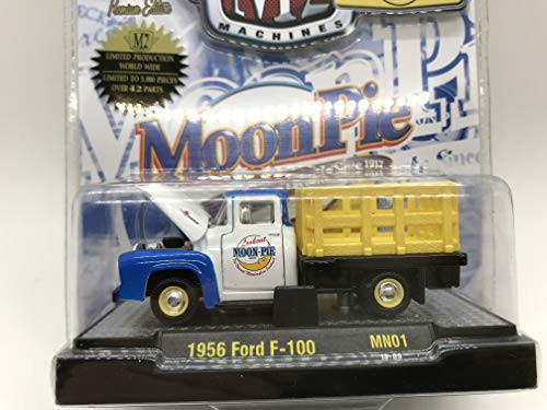M2 Machines by M2 Collectible MoonPie 1956 Ford F-100 MN01 13-09 WhiteBlueYellow Details Like NO Other 1 of 5000 M2 Machines by M2 Collectible MoonPie 1956 Ford F-100 MN01 13-09 WhiteBlueYellow Details Like NO Other 1 of 5000