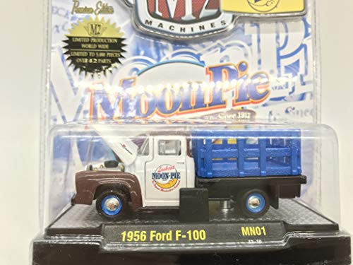 M2 Machines by M2 Collectible MoonPie 1956 Ford F-100 MN01 13-10 WhiteBrownBlue Details Like NO Other 1 of 5000 M2 Machines by M2 Collectible MoonPie 1956 Ford F-100 MN01 13-10 WhiteBrownBlue Details Like NO Other 1 of 5000