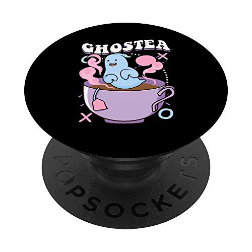 Pastel Goth Tea Cup Ghost Aesthetic PopSockets Grip and Stand for Phones and Tablets