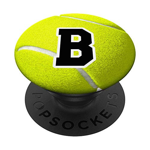 Tennis Ball Letter B Monogram Player Team Coach Gift Zx PopSockets Grip and Stand for Phones and Tablets Tennis Ball Letter B Monogram Player Team Coach Gift Zx PopSockets Grip and Stand for Phones and Tablets