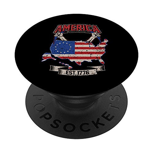 Betsy Ross Flag Classic Patriotic America Retro Vintage USA PopSockets PopGrip Swappable Grip for Phones   Tablets