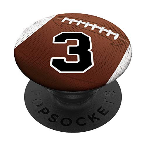 Football Number 3 Football Player Birthday Gift Zx PopSockets Grip and Stand for Phones and Tablets