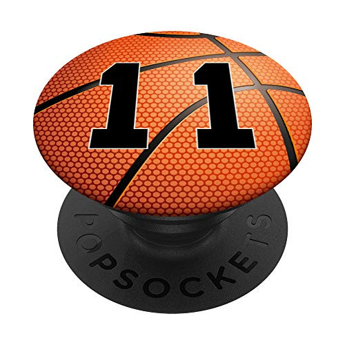 Basketball Number 11 Jersey Uniform Player Gift for Boys PopSockets Grip and Stand for Phones and Tablets