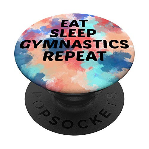 Eat Sleep Gymnastics Repeat - Gift For Gymnastics Girls PopSockets Grip and Stand for Phones and Tablets Eat Sleep Gymnastics Repeat - Gift For Gymnastics Girls PopSockets Grip and Stand for Phones and Tablets