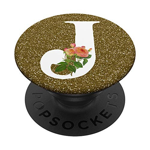 J Letter With Roses First Name Initial Monogram PopSockets PopGrip Swappable Grip for Phones Tablets J Letter With Roses First Name Initial Monogram PopSockets PopGrip Swappable Grip for Phones Tablets