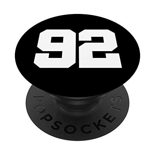 Sports Number 92 PopSockets PopGrip Swappable Grip for Phones   Tablets