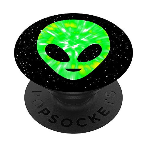Green Alien Head Hippie Science Fiction Outer Space Zx PopSockets Grip and Stand for Phones and Tablets