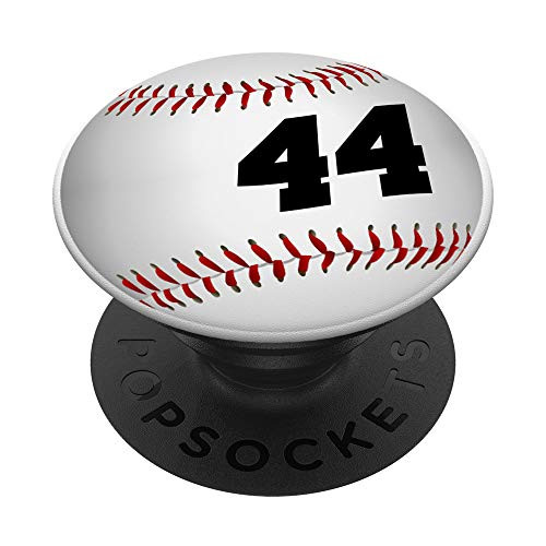 Baseball 44 Phone Grip - Baseball Player Jersey Number 44 PopSockets Grip and Stand for Phones and Tablets