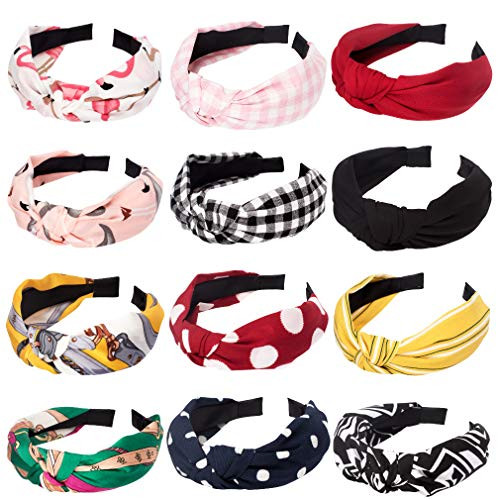AOPRIE 12 Pcs Knotted Headbands for Women Turban Headbands Knot Headband Womens Headbands Boho Headband Bowknot Bows Wide Headwrap Head Band Elastic Hair Accessories for Women AOPRIE 12 Pcs Knotted Headbands for Women Turban Headbands Knot Headband Womens Headbands Boho Headband Bowknot Bows Wide Headwrap Head Band Elastic Hair Accessories for Women