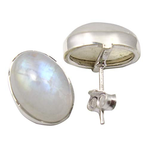 SilverStarJewel Original Rainbow Moonstone Earrings 0_6 925 Solid Silver Engagement Gift SilverStarJewel Original Rainbow Moonstone Earrings 0_6 925 Solid Silver Engagement Gift