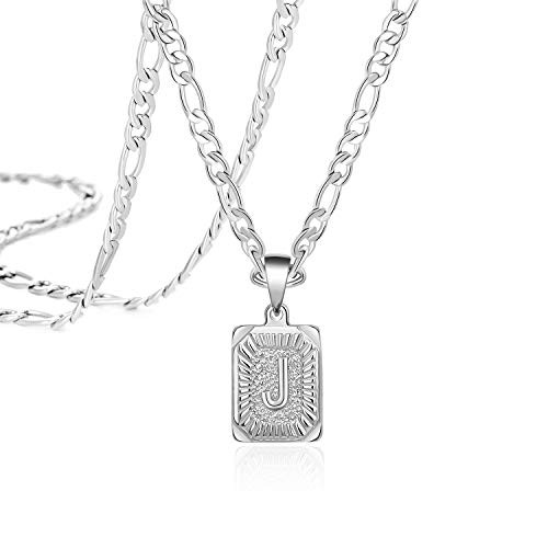 Joycuff Initial Necklaces for Women Teen Girls Letter J Personalized Name Birthday Gifts for Mom Daughter Wife Aunt Stainless Steel Figaro Chain Vintage Medallion Pendant Jewelry Joycuff Initial Necklaces for Women Teen Girls Letter J Personalized Name Birthday Gifts for Mom Daughter Wife Aunt Stainless Steel Figaro Chain Vintage Medallion Pendant Jewelry