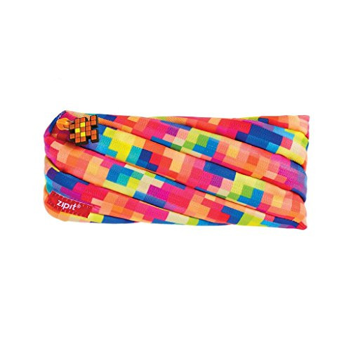 ZIPIT Pixel Pencil Case/Cosmetic Makeup Bag, Yellow