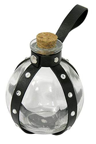 Forum Novelties Adults Mens Witch and Wizard Dark Magic Cork Potion Bottle Costume Accessory Black wRhinestones