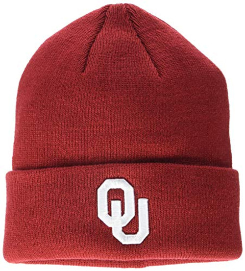 Top of the World Oklahoma Sooners Mens Kids Cuffed Knit Hat Team Icon One Fit Top of the World Oklahoma Sooners Mens Kids Cuffed Knit Hat Team Icon One Fit