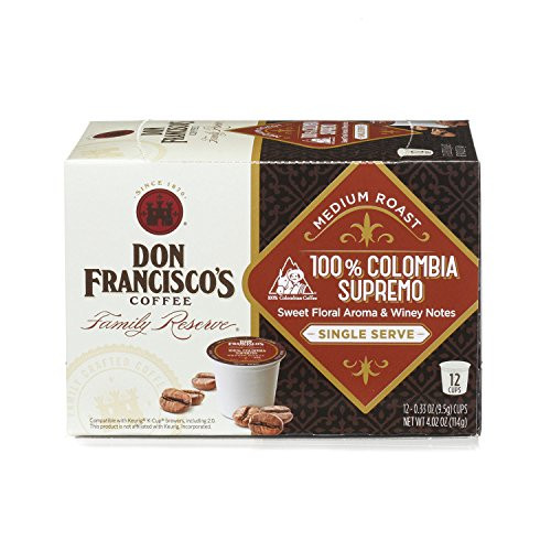 Don Franciscos 100 Colombia Supremo Medium Roast K-Cup 12 ct