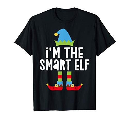 Im The Smart Elf T-Shirt Matching Christmas Costume Shirt T-Shirt