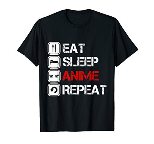 Eat Sleep Anime Repeat Tee Funny Anime Fan Lovers Gifts T-Shirt Eat Sleep Anime Repeat Tee Funny Anime Fan Lovers Gifts T-Shirt