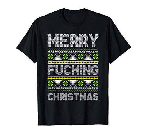 Merry Christmas F Inappropriate Snow-flake Funny X-Mas Gifts T-Shirt