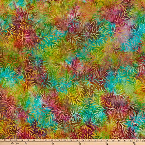 Timeless Treasures Tonga Batik Jump Baby Leaves Play Fabric by the Yard
