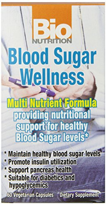 Bio Nutrition Blood Sugar Wellness Vegi-Caps 60 Count Bio Nutrition Blood Sugar Wellness Vegi-Caps 60 Count