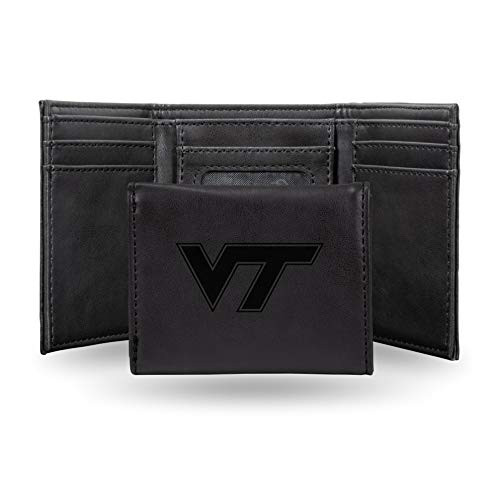 NCAA Rico Industries Laser Engraved Trifold Wallet Virginia Tech Hokies NCAA Rico Industries Laser Engraved Trifold Wallet Virginia Tech Hokies