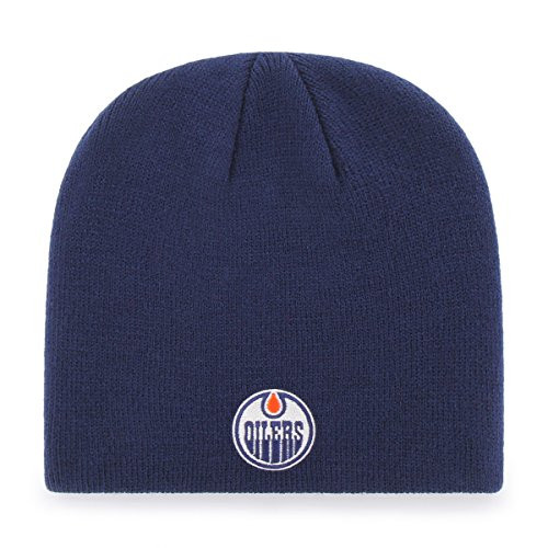 OTS NHL Edmonton Oilers Mens Beanie Knit Cap Team Color One Size