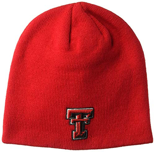 NCAA Zephyr Texas Tech Red Raiders Mens Edge Knit Beanie Adjustable Team Color