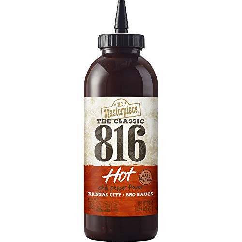 KC Masterpiece The Classic 816 Hot Chili Pepper BBQ Sauce 20 oz 2 count Pack of 1 KC Masterpiece The Classic 816 Hot Chili Pepper BBQ Sauce 20 oz 2 count Pack of 1