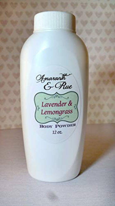 Natural Lavender Lemongrass Body Powder Amaranth   Rue